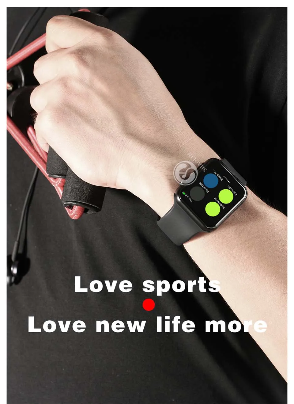 Умные часы серии 4 Smartwatch для Apple iOS iPhone Android наручные часы Спортивные Bluetooth Браслет фитнес-трекер(красная кнопка
