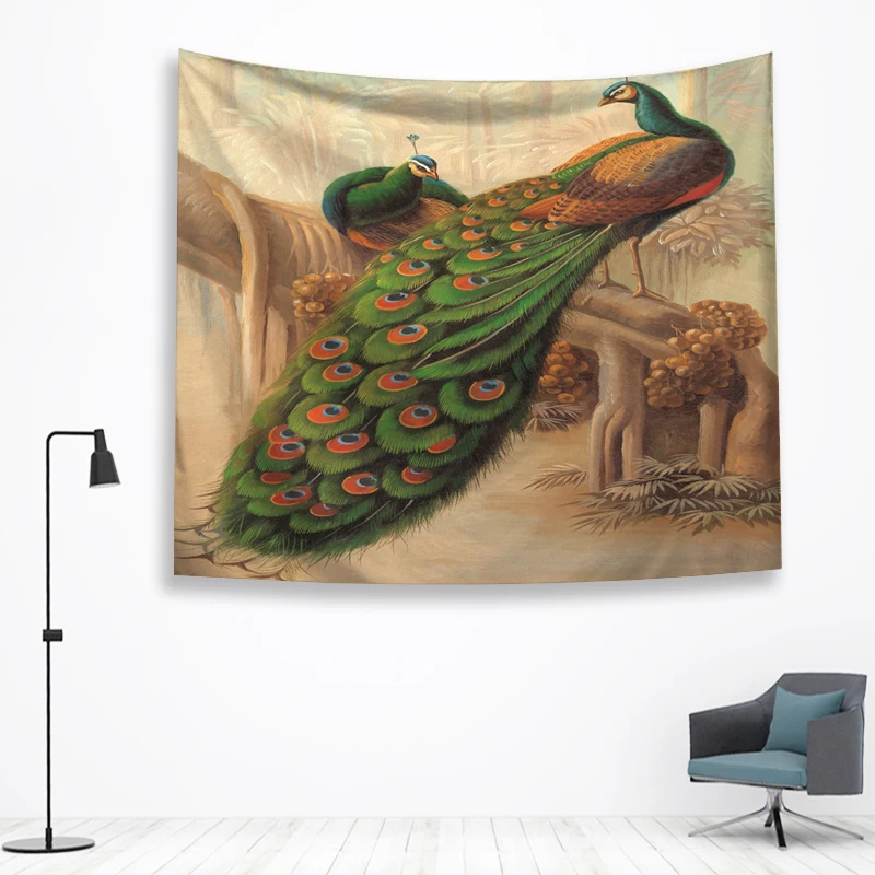 Павлин стены Ttapestry висячие украшения богемный пляжный коврик дом Декор общежития МАНДАЛА ГОБЕЛЕН колдовство хиппи