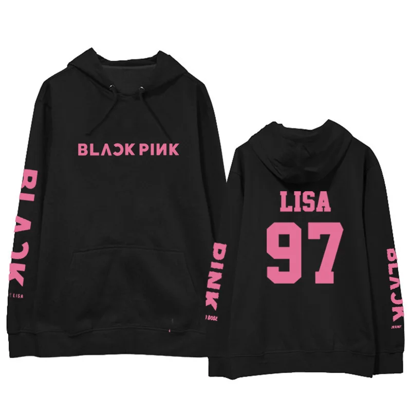 thin Черные розовые толстовки женская розовая одежда harajuku Толстовка kpop хлопковое повседневное зимнее пальто с буквенным принтом весенне-осенняя рубашка Новинка - Цвет: thin