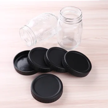 

5Pcs 86mm Plastic Mason Jar Lids Suitable for Balls Wide Mouths Kitchen Storage Caps Galss Bottles Canning Drinking Covers Caps