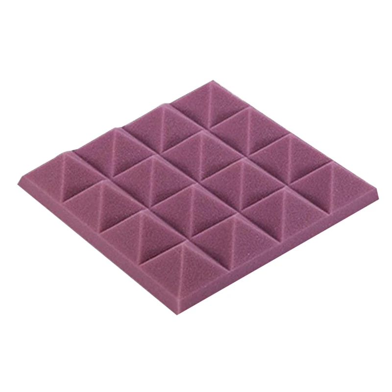 25X25X5 см Звукоизоляционная губка, акустическая пенная панель, Звукопоглощающая студия Ktv, звук для домашнего декора, художественная спальня, ванная комната, гостиная
