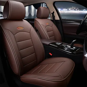

Universal US 5-Seat Car PU Leather Covers Cushion Front+Rear for Nissan Altima Almera Kicks for Toyota C-HR for Kia Rio