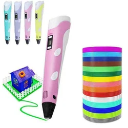 Stylos de peinture, pour dessin de graffiti, impression 3D, température réglable avec câble USB, filament de PLA, jouet éducatif pour enfants, bricolage 