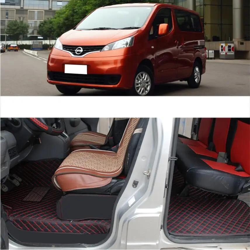 Для роскошного волокна Кожаный Автомобильный внутренний коврик для nissan nv200 2010- Evalia Vanette Марка Mitsubishi Delica D3