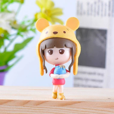 Аниме девушка Статуэтка кукла игрушка ребенок Diy Фея семья подарочные фигурки играть украшение для дома миниатюрные куклы модель здания - Цвет: Model B