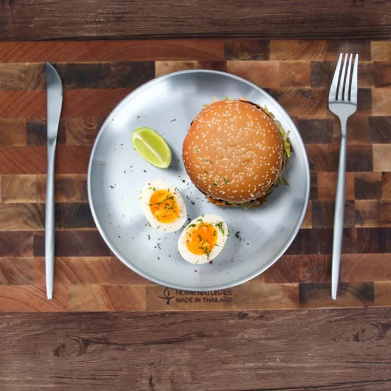 Stainless steel gold silver plate (3)