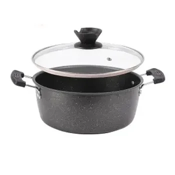 

Maifan Stone Soup Pot Non-stick Pot Household Gas Induction Cooker Pot Dormitory Instant Noodle Pot Binaural Hot Pot Soup Stew