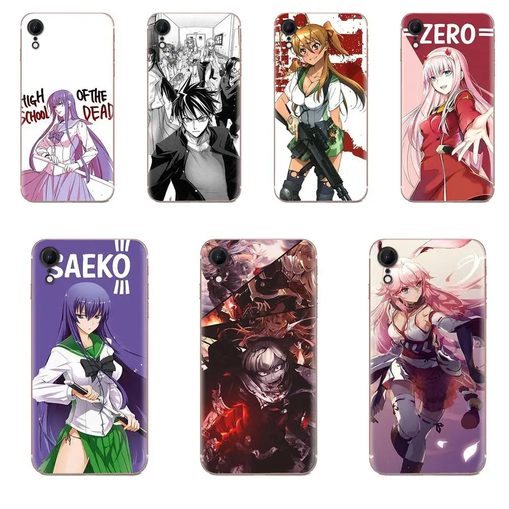 Чехлы на заднюю панель Hybrid High School Of The Dead для Xiaomi Redmi Mi 4 7A 9T K20 CC9 CC9e Note 7 8 9 Y3 SE Pro Prime Go