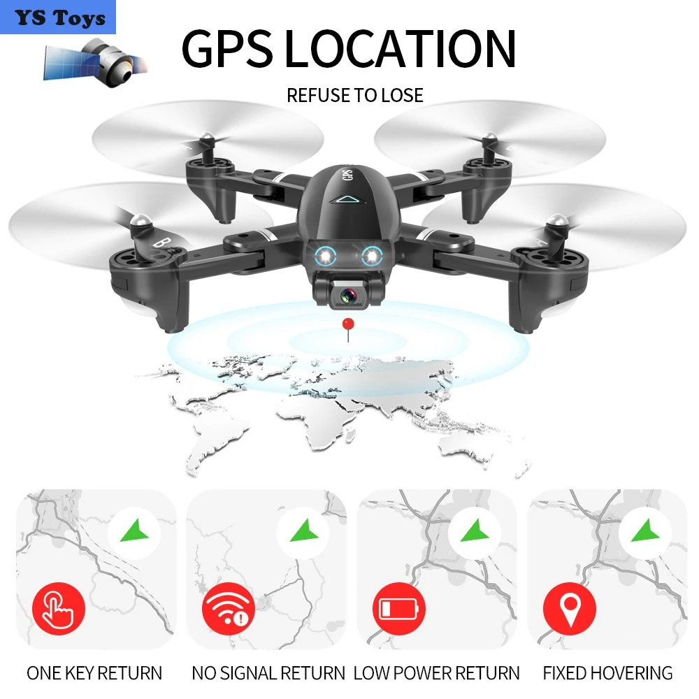 Gps Дрон 4K HD камера 5G Wifi FPV Квадрокоптер авто возврат складной вертолет 20 минут Срок службы батареи игрушки Дрон игрушки Perfessional