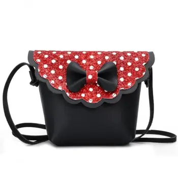 

Children Lovely Bow Minnie Mickey Bag Fashion Girls Mini Messenger Bags Crossbody Bags Female Shoulder Bag