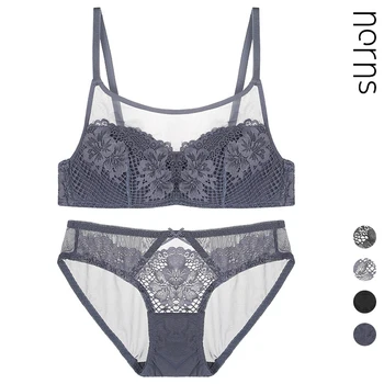 

Norns Ms. Balette Lace Triangle Cup Sexy Underwear French Bra Set Without Steel Ring Thin Bra