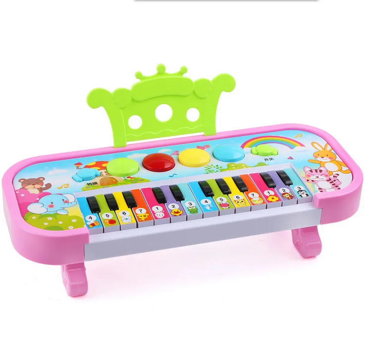 

Children Music Electronic Keyboard Candy Animal Teach Piano Musical Instrument Infants Electric Small Piano Flash Toy
