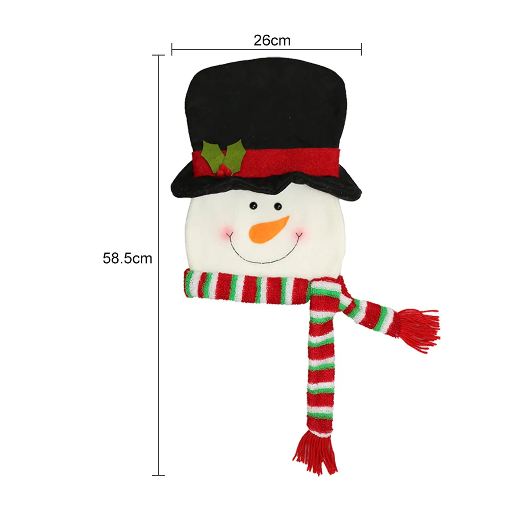 Snowman Christmas Tree Topper Decorative Christmas Tree Top Pendants Snowman Scarf Hat Hanging Decor Dinner Party Christmas Decorations - Цвет: Snowman