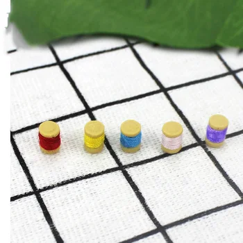 

New 1:12 dollhouse miniature Mini tailor Coil Reel Furniture toy match for blyth bjd doll collectible Gift
