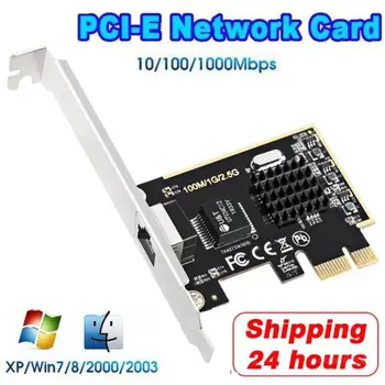 

PCIe Network Card RJ45 Lan Card Gigabit Ethernet 100/1000M/2.5G Desktop Network adapter Converter Network Controller For Windows
