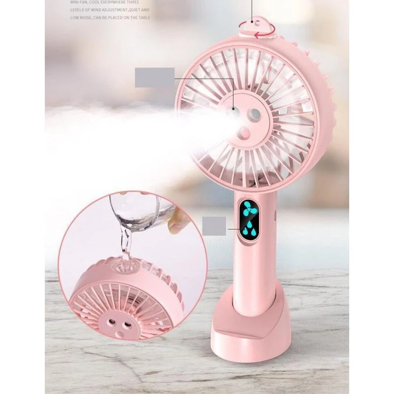 Portable Fan Water Mist Mini Cooler Usb 