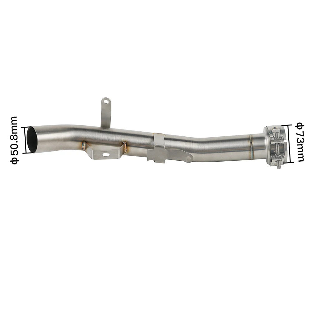 Глушитель для мотоцикла De-cat Mid Pipe для Kawasaki Z900 Z 900 Eliminator вниз выхлопная труба Мотоциклетные аксессуары