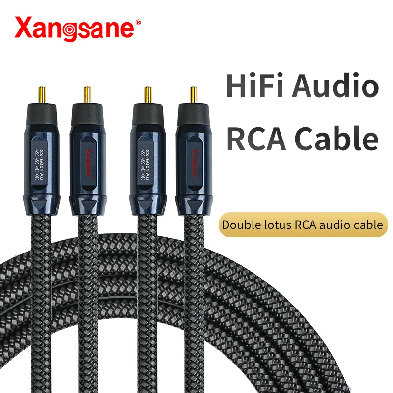 

XangsanXS-6001Au Высокоточный медный кабель hifi rca с бескислородным сердечником, усилитель мощности, CD-плеер, кабель для подключения аудиосигнала