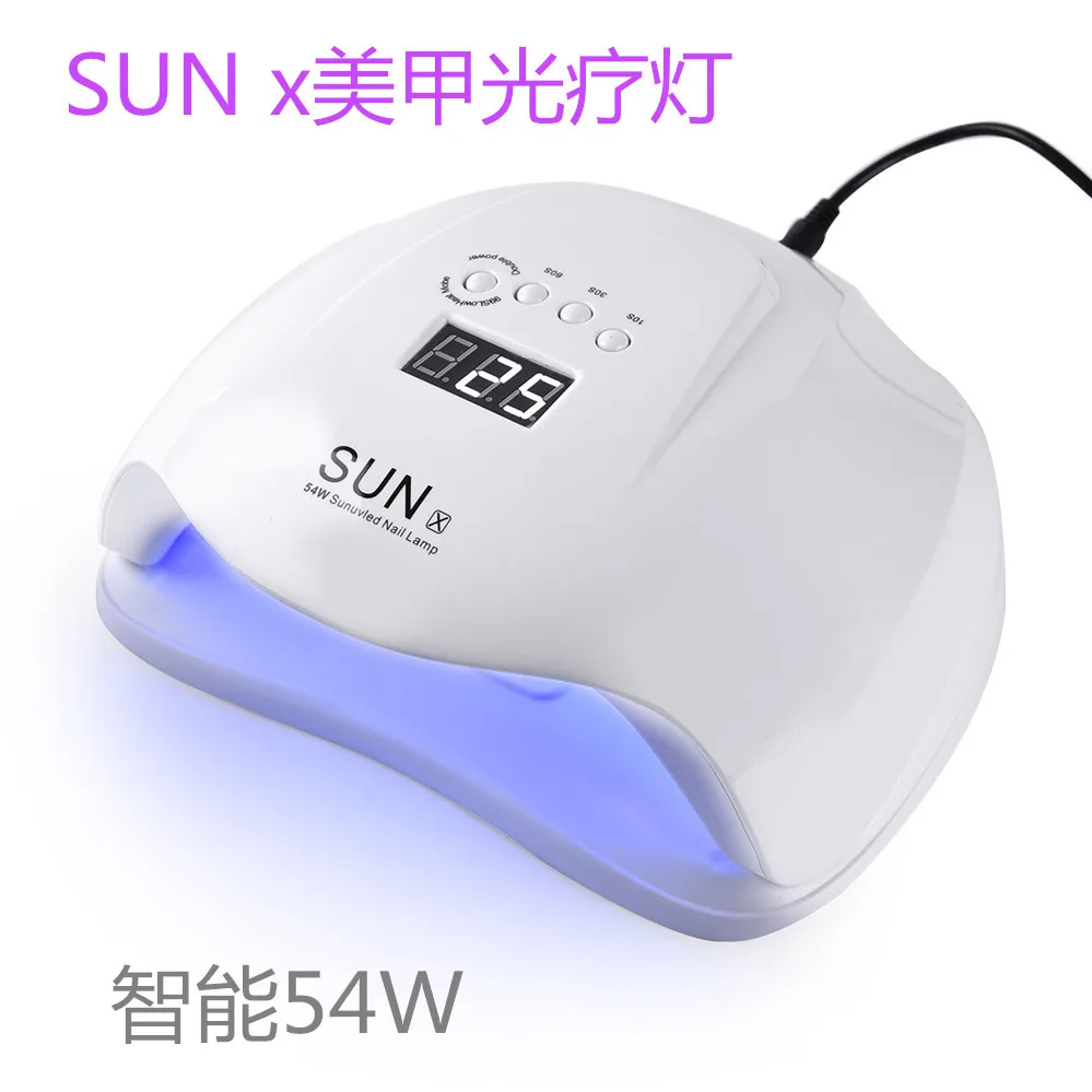 

Hot Lamp Sunx Nail Phototherapy Machine 54w Sensing Smart led uv Lamp LED Lamp for Nails Tool