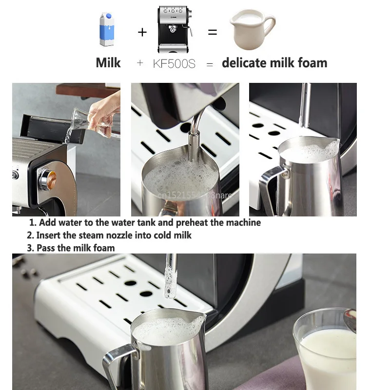 Koop 1350 W 20Bar 1.5L Italiaanse Koffie Machine Elektrische Semi Automatische Koffiezetapparaat Hoge Druk Extractie Dubbele Temperatuurregeling