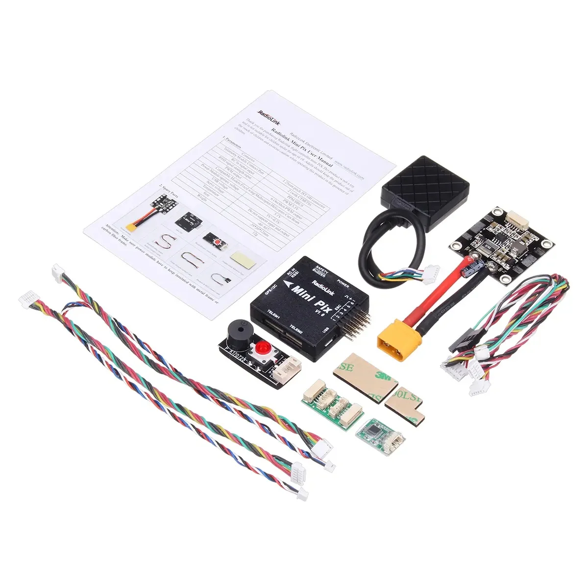 Radiolink мини PIX F4 игровые джойстики MPU6500 w/ M8N GPS UBX-M8030 для дрона с дистанционным