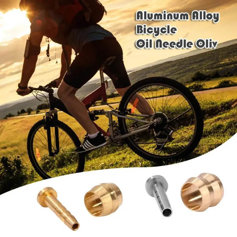 1 Pair Aluminum Alloy Mountain Bike Oil Needle Olive Head Cycling Accessory 2 Colors Cycling Brake Tubing Olive Head Oil Needle