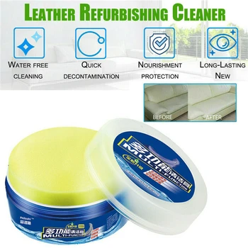 

1Pcs Multifunctional Leather Refurbishing Cleaner Wipe Polisher Cleaning Cream Repair Tool Cream For Glass Leather Furniture