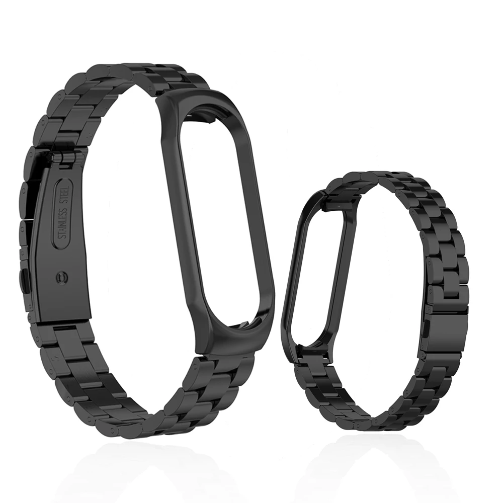OLLIVAN mi band 4 ремешок металлический браслет для Xiaomi mi Band 4 3 ремешок Безвинтовой браслет из нержавеющей стали mi Band 3 pulseria умный Браслет