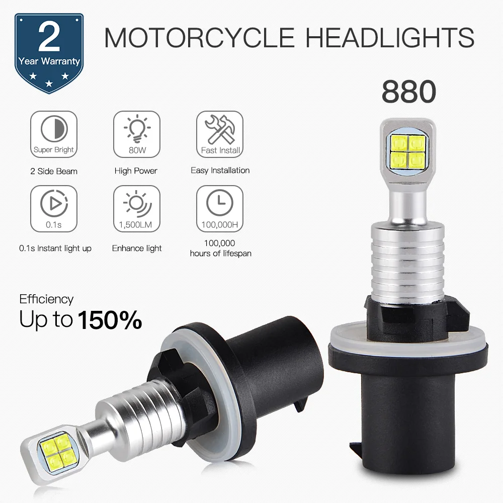 

Bevinsee Motorcycle Headlight led Moto Bulb For ARCTIC CAT 400 2x4 2002-2004 For ARCTIC CAT 400 4X4 2002-2004 Kit