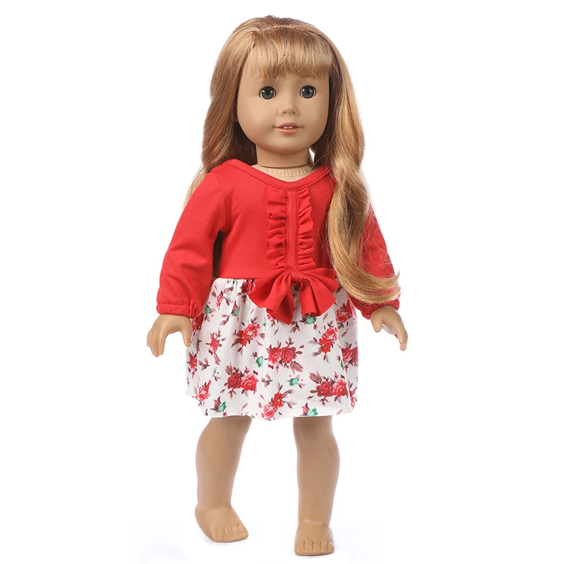 Одежда для куклы Baby New Born Fit 18 дюймов 43 см кукла красный желтый синий костюмы на осень зиму и весну для ребенка подарок на день рождения - Цвет: q-110