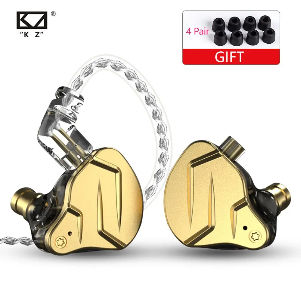 KZ ZSN Pro X 1BA + 1DD гибридная технология HIFI металлические наушники-вкладыши бас