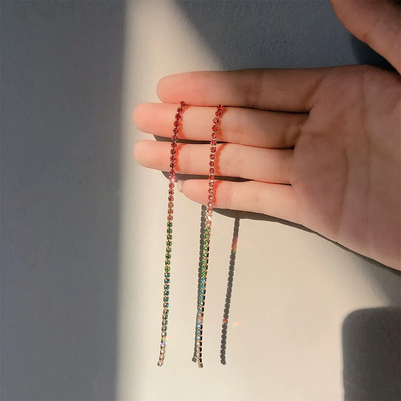 2019-New-Arrival-Crystal-Classic-Women-Dangle-Earrings-Korean-Jewelry-Exaggerated-Long-Tassel-Earrings-Elegant-Female (2)