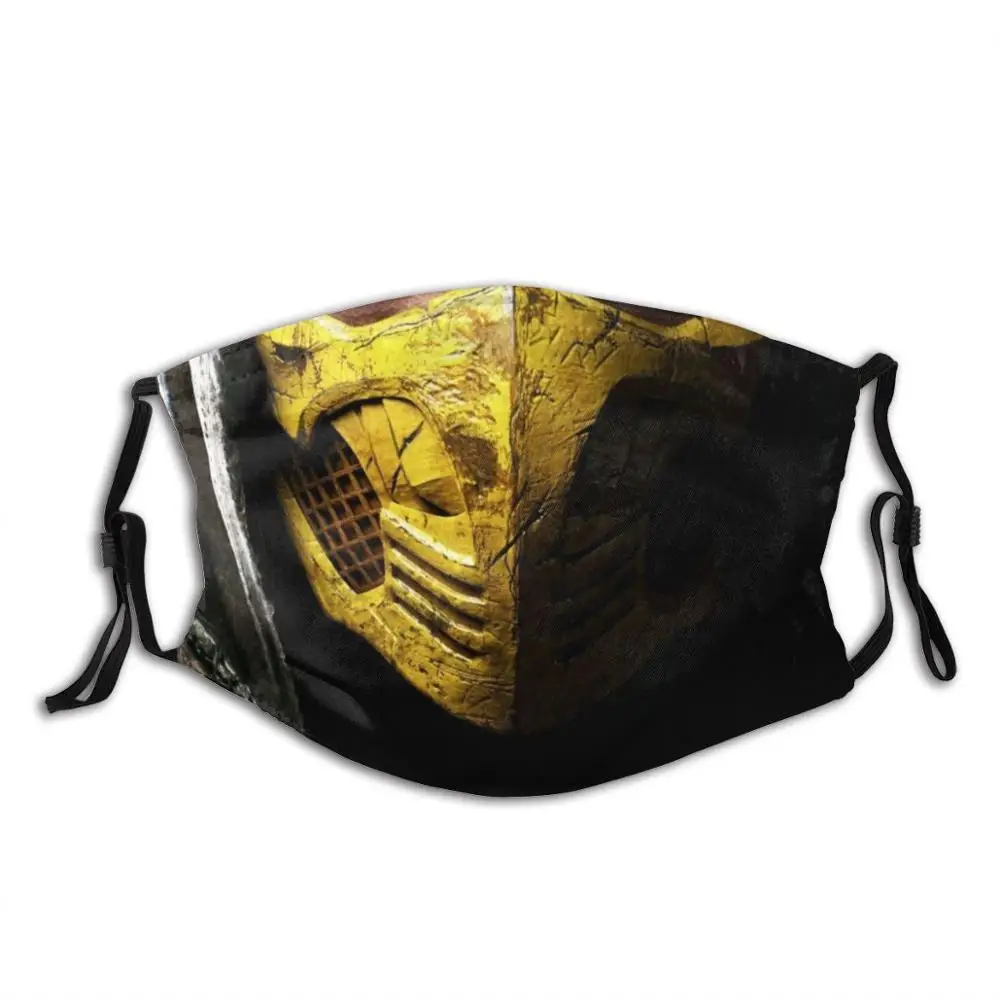Scorpion Mask T - Shirt Diy Adult Kids Face Mortal Kombat Mk11 | Аксессуары для одежды