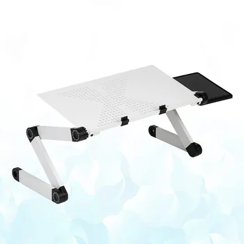 

1pc Convenient Practical Durable Useful Foldable Table Computer Desk Folding Table for Inside Home Indoor