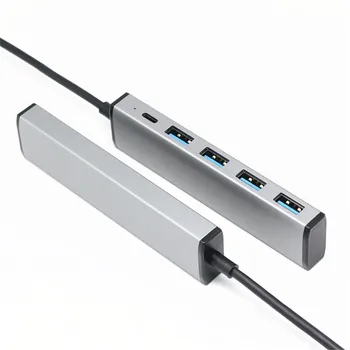 

2020 New USB Splitter Extender Adapter Aluminum High-Speed 4 In1 Multi-Port USB 3.0 HUB For Notebook PC
