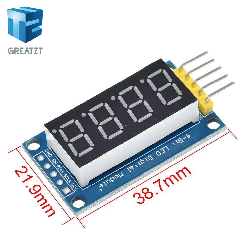4 биты цифровой LED Дисплей модуль четыре последовательных для Arduino 595 драйвер