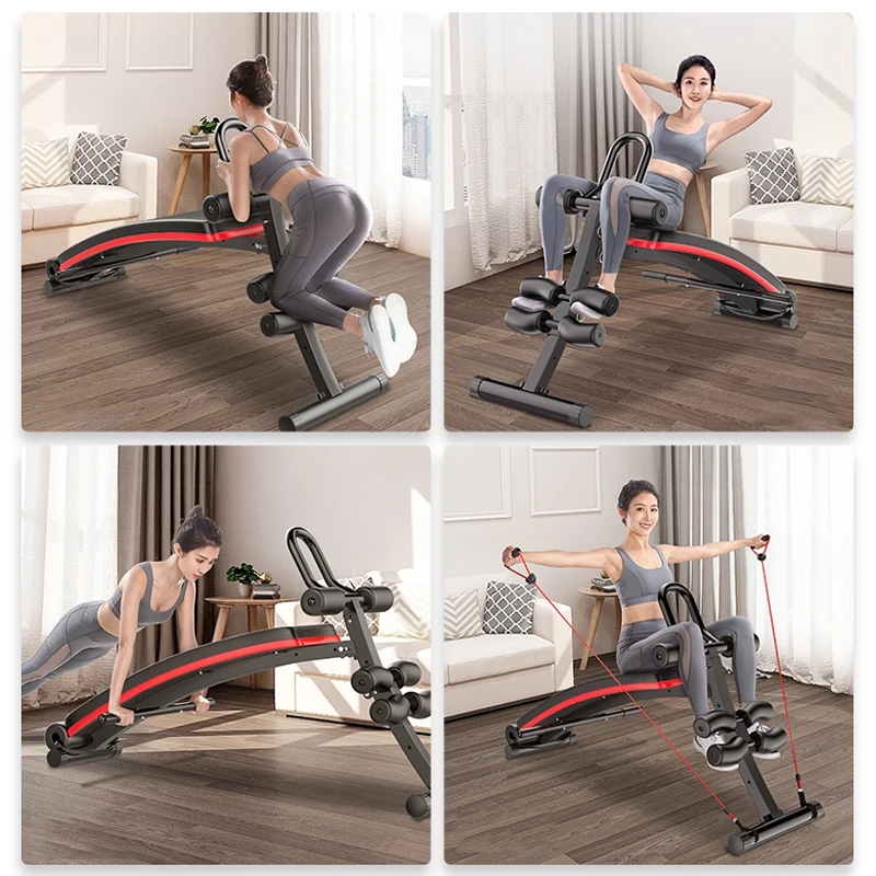 Multifunctiona Sit up Bench 2 in 1 Home Fitness Equipment Abdominal Trainer Gym Exercise Workout Sports Men Women Machine