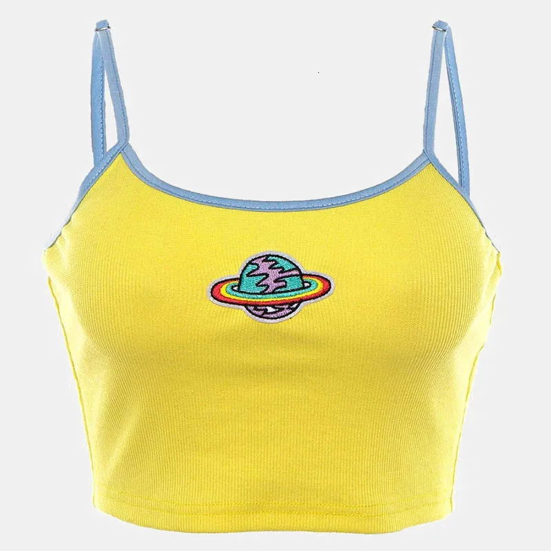 Женский Сексуальный Приталенный жилет без рукавов с вышивкой, топ camisetas tirantes mujer verano, женский укороченный топ