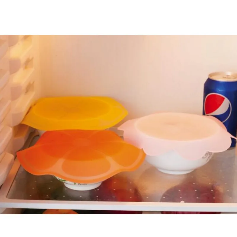 New Silicone Food Wrap Reusable Seal Cover Microwave Oven Cover Food Keep Fresh Storage Cover Kitchen Tools