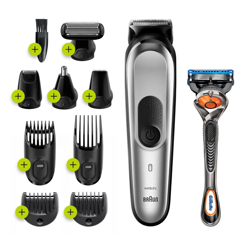 Shaver Braun Mgk 7220 Hair Trimmer Electric Razor Beard Shaving Machine  Male Grooming Kit Barber Clipper Wireless 10in 1 Wet Dry - Electric Shavers  - AliExpress