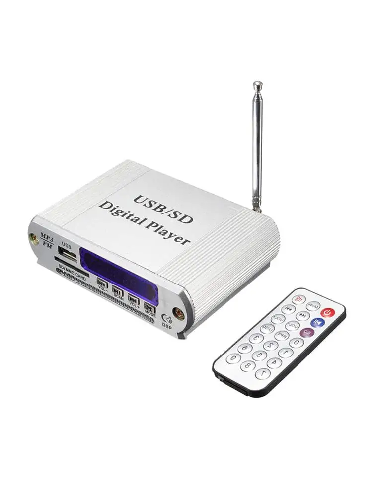 Мини MP3 поддержкой USB, SD карт памяти, цифровой плеер FM Радио пульт дистанционного управления Управление светодиодный Дисплей наушники мини MP3 поддержкой USB, SD карт памяти, цифровой плеер, FM радио, пульт дистанционного управления