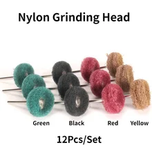 Tête de meulage en tissu de Fiber, tête de meulage en nylon, roue en tissu, polissage, dessin de fil, dérouillage du métal, mini brosse