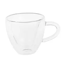 Creative Fashion Heart-shaped Transparent Glass Cup Size：S