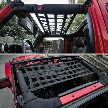 

Multifunction Mesh Cargo Net Auto Roof Hammock For Jeep Wrangler YJ TJ JK JL