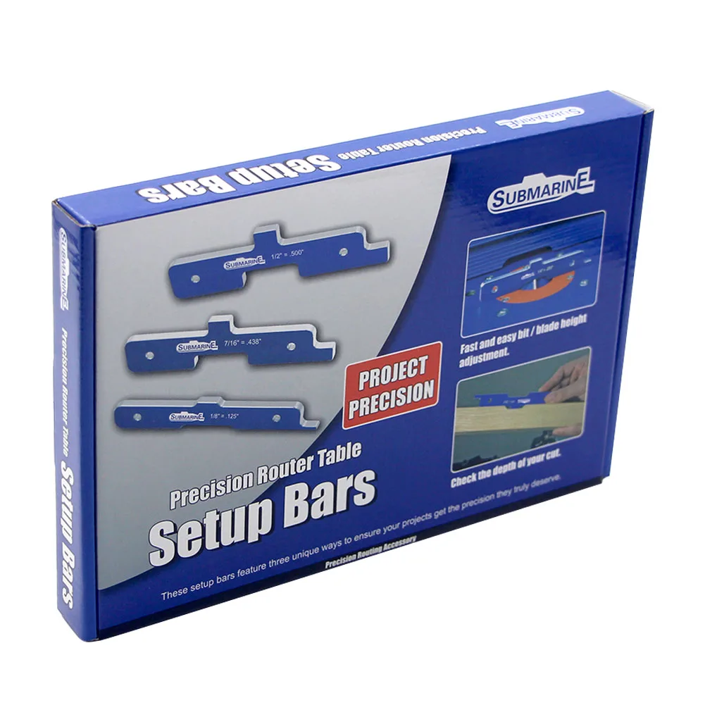 

7pcs Gauge With Case Depth Test Saw Durable Tool Set Up Bars Practical Assortment Measuring Soft Aluminum Router Table Accurate