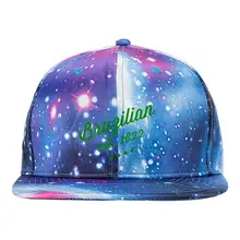 Бразильский день бейсбол звездное небо кепки унисекс папа Регулируемая галактика шляпа синий