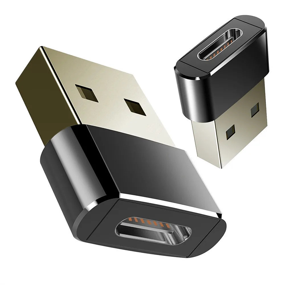 USB мужчина к usb type C Женский OTG адаптер конвертер кабель type-c адаптер для Nexus 5x6 p Oneplus 3 2 USB-C зарядное устройство для передачи данных# D8 - Цвет: Черный