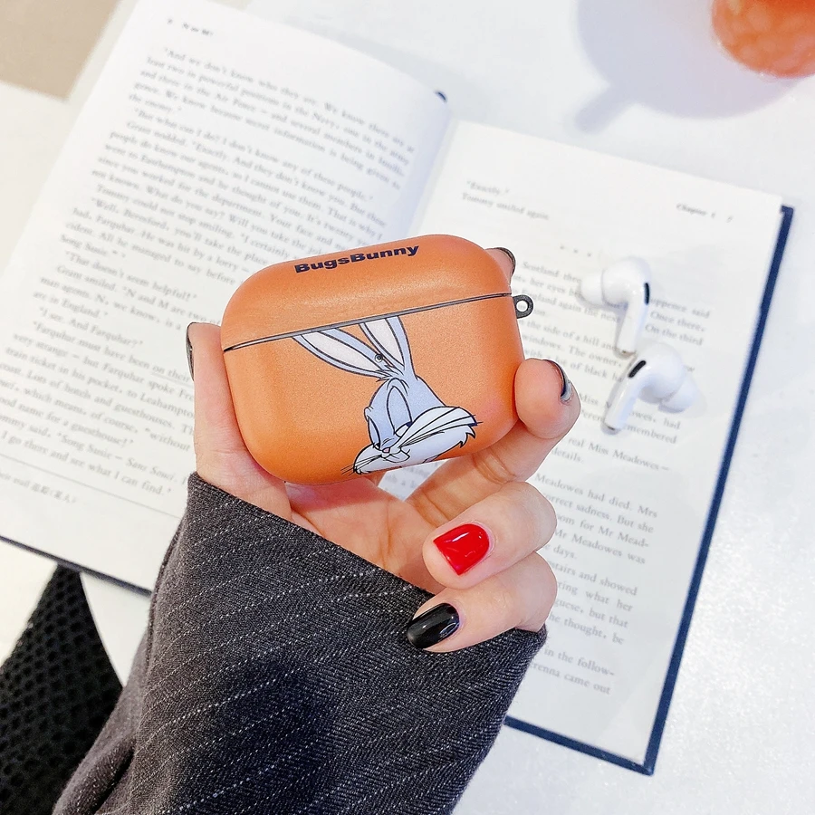 Модный чехол с ярлыком Bugs bunny для Airpods Pro, беспроводной чехол с Bluetooth для apple airpod Pro 3, силиконовый чехол, чехол для Air Pods