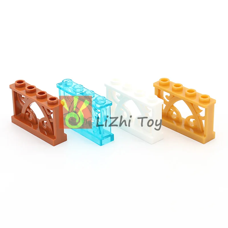 Кубики MOC части 19121 забор 1X4X2 декоративные с 4 шпильками DIY Строительные
