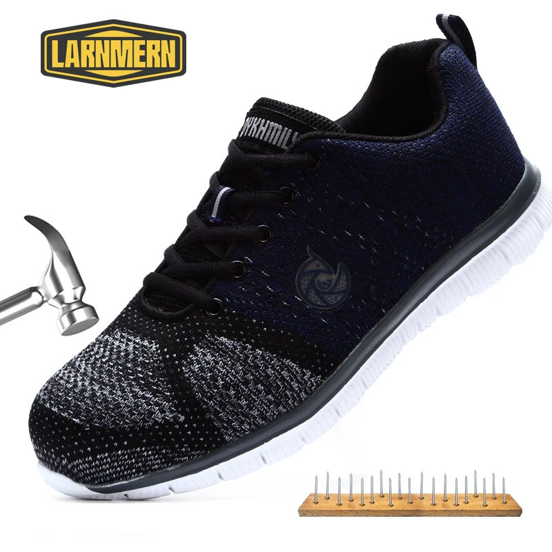 Men's Work Safety Shoes for protection against accidents and fire Lightweight Breathable Anti-smashing Protective Footwear